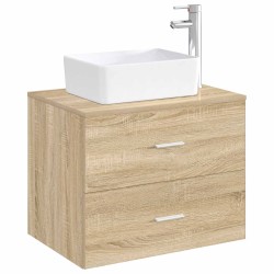 Lavabo de salle de bains Chrome 40,5 x 30,5 x 13 cm métal 628627628627