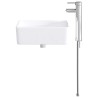 Lavabo de salle de bains Chrome 40,5 x 30,5 x 13 cm métal 628627628627