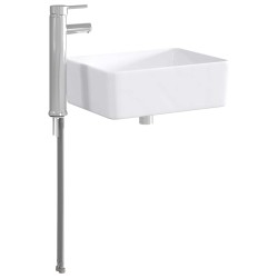 Lavabo de salle de bains Chrome 40,5 x 30,5 x 13 cm métal 628627628627