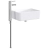 Lavabo de salle de bains Chrome 40,5 x 30,5 x 13 cm métal 628627628627