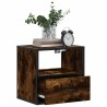 Tables de chevet murales 2 pcs Chêne fumé 40x31x39,5 cm 628630628630