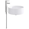 Lavabo de salle de bains Chrome 40,5 x 40,5 x 15,5 cm métal 628634628634