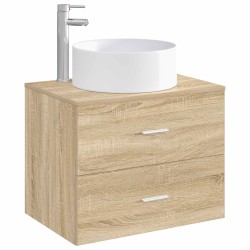 Lavabo de salle de bains Chrome 40,5 x 40,5 x 15,5 cm métal 628634628634