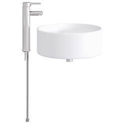 Lavabo de salle de bains Chrome 40,5 x 40,5 x 15,5 cm métal 628634628634