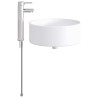 Lavabo de salle de bains Chrome 40,5 x 40,5 x 15,5 cm métal 628634628634