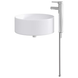 Lavabo de salle de bains Chrome 40,5 x 40,5 x 15,5 cm métal 628634628634