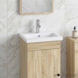 Lavabo de salle de bains Chrome 42 x 40 x 16,5 cm métal 628635628635