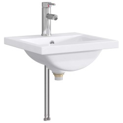 Lavabo de salle de bains Chrome 42 x 40 x 16,5 cm métal 628635628635