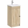 Lavabo de salle de bains Chrome 42 x 40 x 16,5 cm métal 628635628635