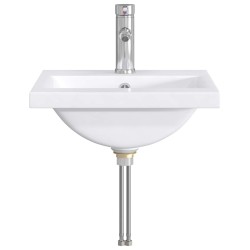 Lavabo de salle de bains Chrome 42 x 40 x 16,5 cm métal 628635628635