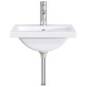 Lavabo de salle de bains Chrome 42 x 40 x 16,5 cm métal 628635628635