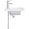 Lavabo de salle de bains Chrome 42 x 40 x 16,5 cm métal 628635628635