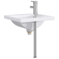 Lavabo de salle de bains Chrome 42 x 40 x 16,5 cm métal 628635628635