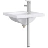 Lavabo de salle de bains Chrome 42 x 40 x 16,5 cm métal 628635628635
