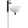 Lavabo de salle de bains Noir Mat 32 x 32 x 13 cm métal 628636628636