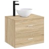 Lavabo de salle de bains Noir Mat 32 x 32 x 13 cm métal 628636628636