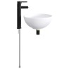 Lavabo de salle de bains Noir Mat 32 x 32 x 13 cm métal 628636628636