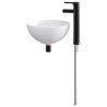 Lavabo de salle de bains Noir Mat 32 x 32 x 13 cm métal 628636628636
