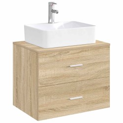 Lavabo de salle de bains Chrome 48,5 x 37,5 x 13 cm métal 628637628637