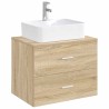 Lavabo de salle de bains Chrome 48,5 x 37,5 x 13 cm métal 628637628637