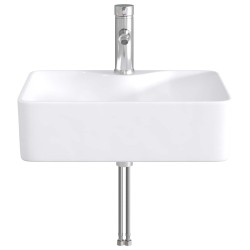 Lavabo de salle de bains Chrome 48,5 x 37,5 x 13 cm métal 628637628637