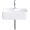 Lavabo de salle de bains Chrome 48,5 x 37,5 x 13 cm métal 628637628637