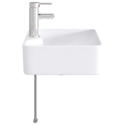 Lavabo de salle de bains Chrome 48,5 x 37,5 x 13 cm métal 628637628637