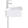 Lavabo de salle de bains Chrome 48,5 x 37,5 x 13 cm métal 628637628637