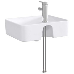 Lavabo de salle de bains Chrome 48,5 x 37,5 x 13 cm métal 628637628637