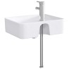 Lavabo de salle de bains Chrome 48,5 x 37,5 x 13 cm métal 628637628637