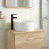 Lavabo de salle de bains Noir Mat 38,5 x 38,5 x 16 cm métal 628638628638