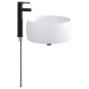 Lavabo de salle de bains Noir Mat 38,5 x 38,5 x 16 cm métal 628638628638