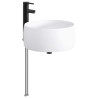 Lavabo de salle de bains Noir Mat 38,5 x 38,5 x 16 cm métal 628638628638