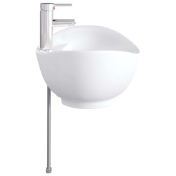Lavabo de salle de bains Chrome 59 x 35 x 21 cm métal 628640628640