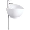 Lavabo de salle de bains Chrome 59 x 35 x 21 cm métal 628640628640