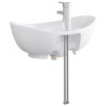 Lavabo de salle de bains Chrome 59 x 35 x 21 cm métal 628640628640