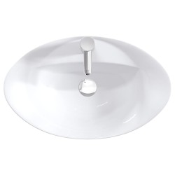 Lavabo de salle de bains Chrome 59 x 35 x 21 cm métal 628640628640