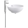 Lavabo de salle de bains Chrome 44 x 44 x 16 cm métal 628641628641