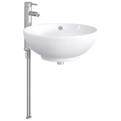 Lavabo de salle de bains Chrome 44 x 44 x 16 cm métal 628641628641