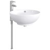 Lavabo de salle de bains Chrome 44 x 44 x 16 cm métal 628641628641