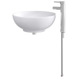 Lavabo de salle de bains Chrome 44 x 44 x 16 cm métal 628641628641