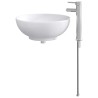 Lavabo de salle de bains Chrome 44 x 44 x 16 cm métal 628641628641
