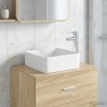Lavabo de salle de bains Chrome 49 x 37 x 14 cm métal 628642628642