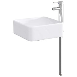 Lavabo de salle de bains Chrome 49 x 37 x 14 cm métal 628642628642