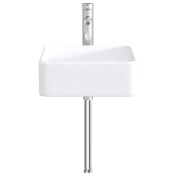 Lavabo de salle de bains Chrome 49 x 37 x 14 cm métal 628642628642