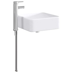Lavabo de salle de bains Chrome 49 x 37 x 14 cm métal 628642628642