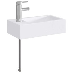 Lavabo de salle de bains Chrome 45,5 x 25,5 x 13 cm métal 628643628643