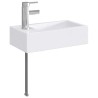 Lavabo de salle de bains Chrome 45,5 x 25,5 x 13 cm métal 628643628643