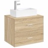 Lavabo de salle de bains Chrome 45,5 x 25,5 x 13 cm métal 628643628643