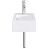 Lavabo de salle de bains Chrome 45,5 x 25,5 x 13 cm métal 628643628643